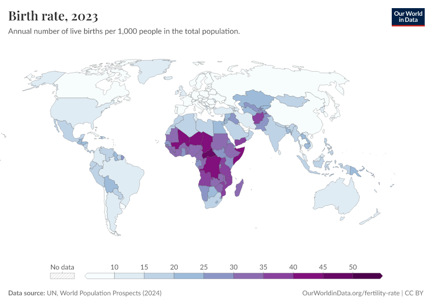 A thumbnail of the "Birth rate" chart