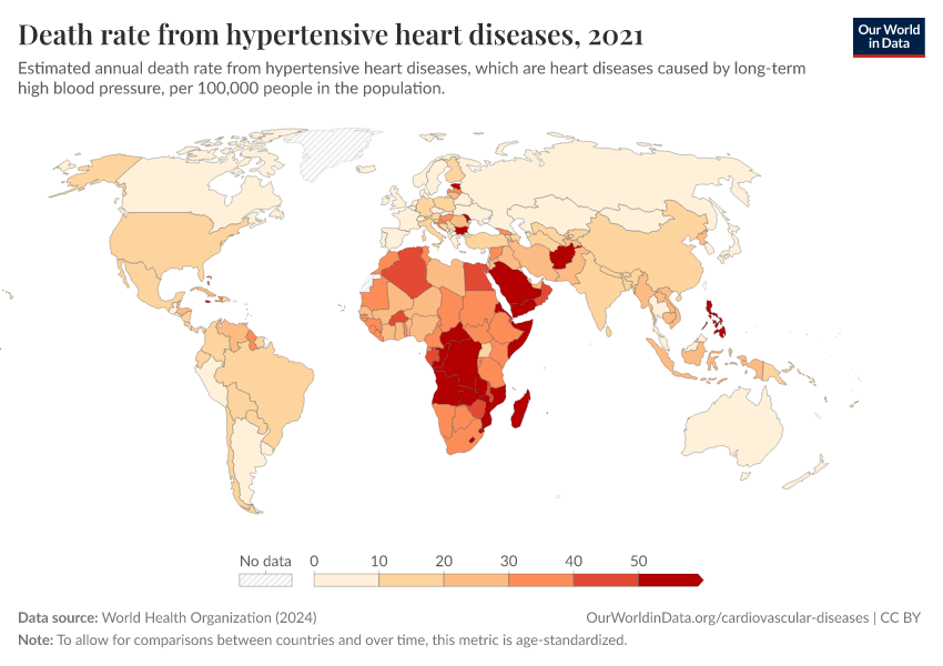 A thumbnail of the "Death rate from hypertensive heart diseases" chart