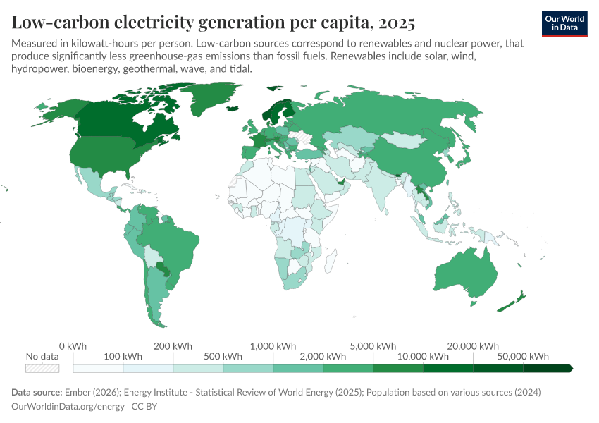 A thumbnail of the "Low-carbon electricity generation per capita" chart