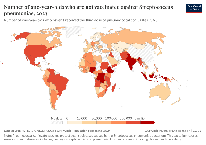 A thumbnail of the "Number of one-year-olds who are not vaccinated against Streptococcus pneumoniae" chart